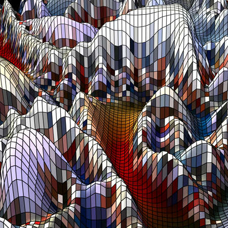 Special art, unique abstract design, fractal geometry