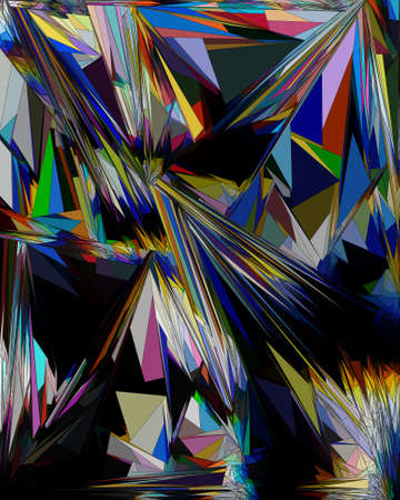Special art, unique abstract design, fractal geometry