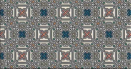 geometric ornamental shapes. decorative symmetrical background. unique and creative design. abstract...