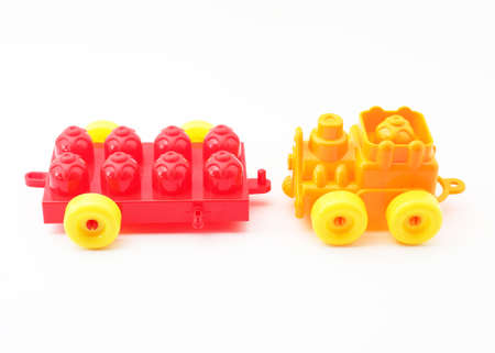 toy cars over white backgroundの写真素材