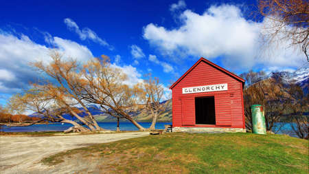 Glenorchy, Queenstown, South Island, New Zealandの写真素材