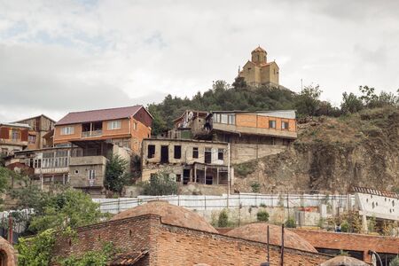 The church rises above the capital of Georgia