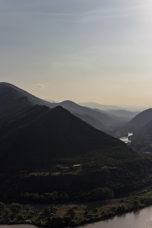 Old capital of Georgia full of cherchs and monastery the mistaryc placeの写真素材