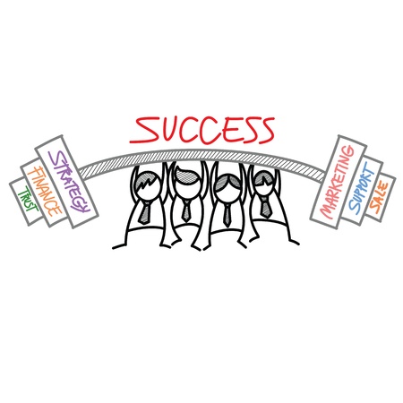 group lift business taskの写真素材