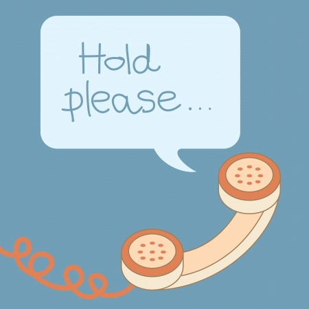 retro phone handle with bubble messageのイラスト素材