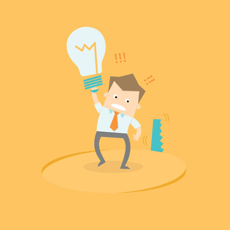 business man idea stolenのイラスト素材