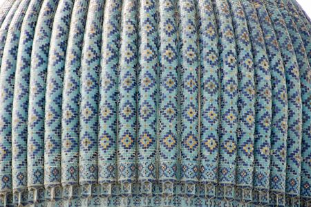 Dome of tiles. Samarkand's Gur Emir.の写真素材