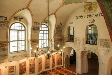 Old Synagogue in the Jewish Quarter of T? Eb?? Trebic Czech Republicのeditorial素材