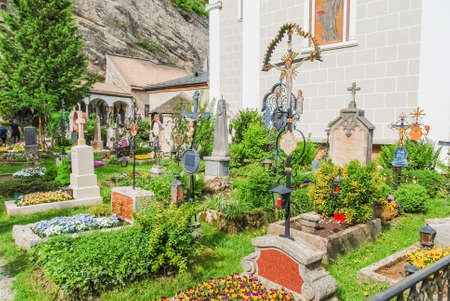 Cemetery of Stift Sankt Peter Salzburg (Erzabtei St. Peter), Austriaのeditorial素材