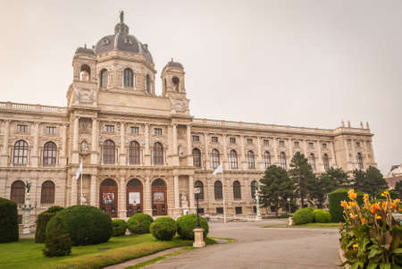 Museum of Art History (Kunsthistorisches museum) on Maria Theresa square (Maria-Theresien-Platz) in Vienna, Austriaのeditorial素材
