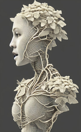 Sheet woman for art paintings.の写真素材