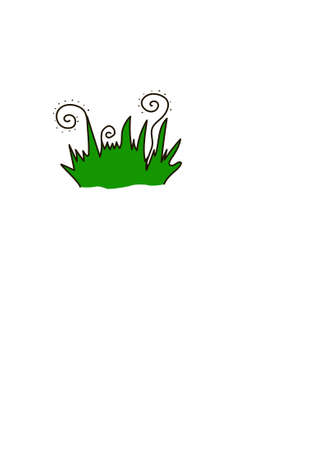 The green grass on a white background.のイラスト素材