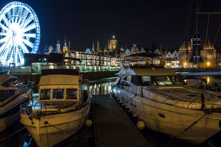 Marina in the city of Gdansk. Poland