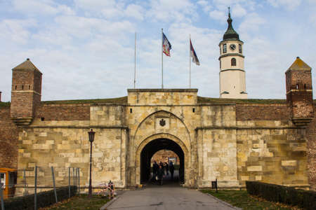 The old gate of the Belgrade fortress. Serbiaのeditorial素材