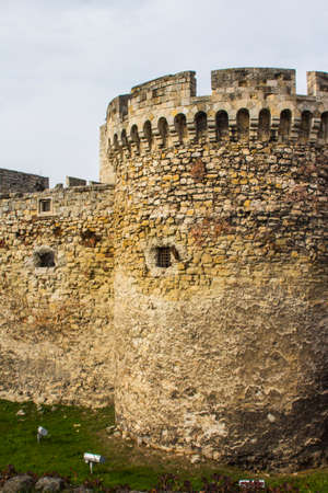 Ancient tower in the Belgrade Fortress. Serbiaのeditorial素材