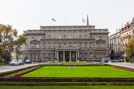 "New Palace" in the center of Belgrade. Serbiaのeditorial素材