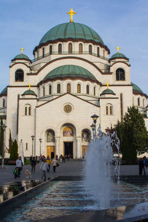 The Church of Saint Sava is a Serbian Orthodox church located in Belgrade. It is one of the largest Orthodox churches in the world.のeditorial素材