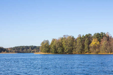 Lake Galve in Trakai. Lithuania