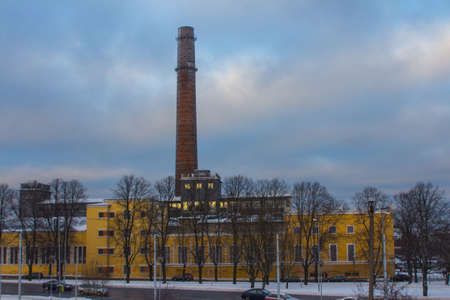 The historic building of the former power station has been converted into a gallery and a museum in Tallinn. Estoniaのeditorial素材