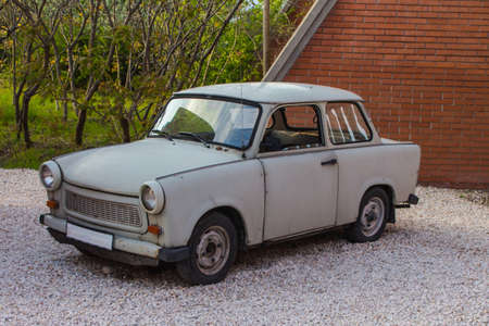 Vintage Hungarian car of the socialist era in Budapestのeditorial素材