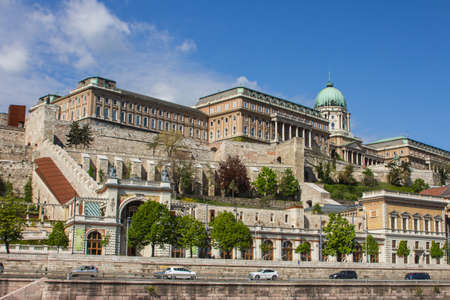 View of Buda Castle in Budapest. Hungaryのeditorial素材