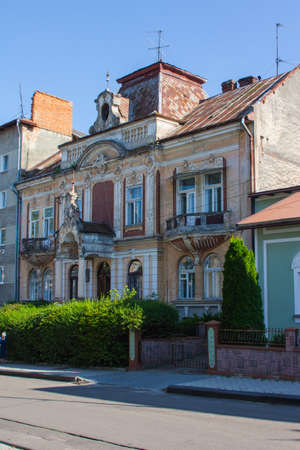Incredible historic residential building in Drohobych. Ukraineのeditorial素材