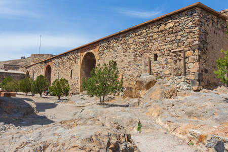 Courtyard of the famous ancient monastery Khor Virap near Yerevan. Armeniaの写真素材