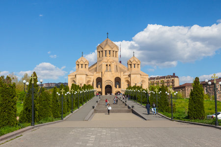 View of the Saint Gregory the Illuminator Cathedral, Yerevan, Armenia