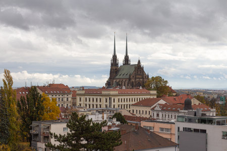 Panoramic view of the old town of Prague.