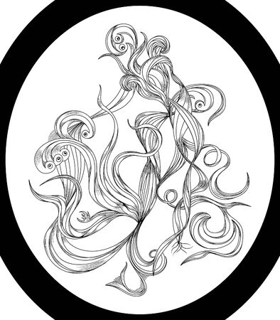 floral bizarreのイラスト素材