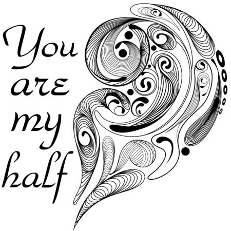 you are my halfのイラスト素材