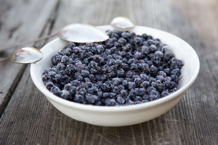 Full plate of delicious fruit blueberry is ready to eat. It is very healty foodの写真素材