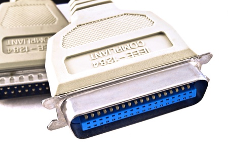 Male and female IEEE connectors.