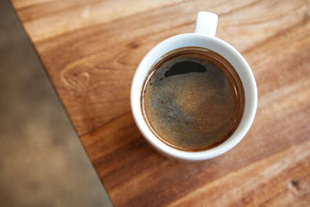 cup of coffee on the table