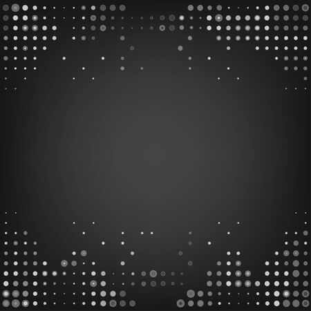 Vector illustration multiple grey dot abstract backgroundのイラスト素材