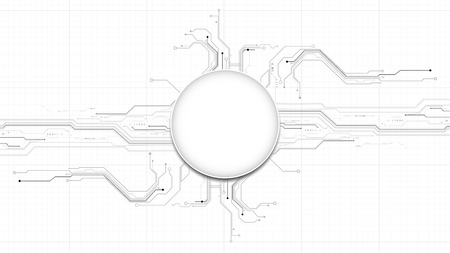 Technology futuristic abstract hardware circuit background template vector designのイラスト素材