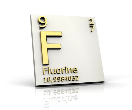 fluorine form Periodic Table of Elementsの写真素材