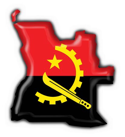 angola button flag map shapeの写真素材