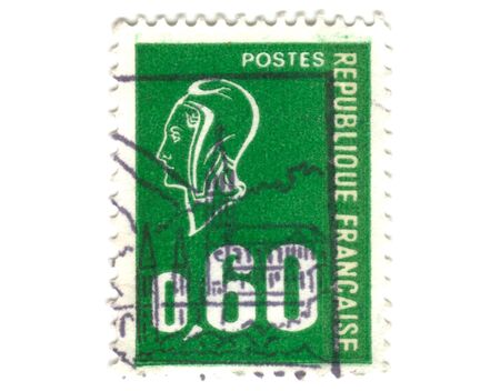Old green french stampの写真素材