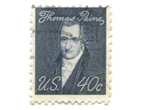 old postage stamp from USA 40 cent - Thomas Paine