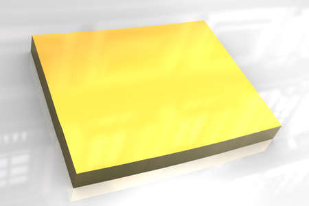 3d made - golden map of Colorado