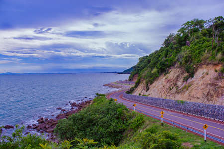 mountain and seaの写真素材