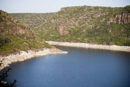 Sardinia  Cedrino Lakeの写真素材