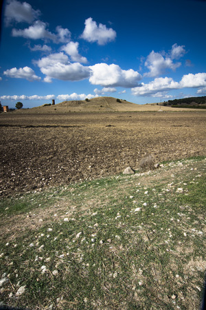 Countryside in south Sardiniaの写真素材