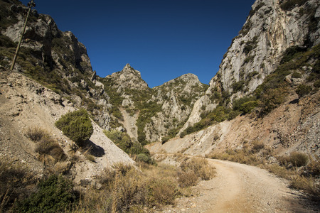 Limestone Canyon in Sardiniaの写真素材
