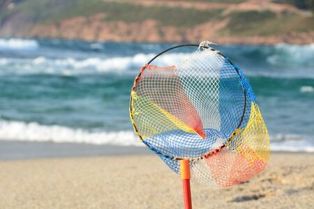 Fishing net for childrenの写真素材