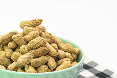 groundnut isolated in cupの写真素材