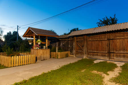 wooden wellの写真素材