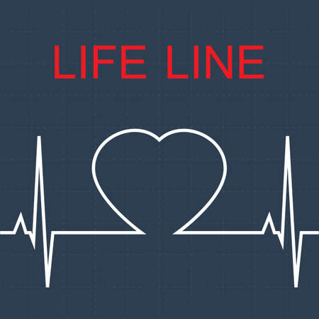 life pulse line.のイラスト素材