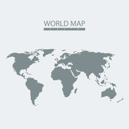 Vector world map atlas. continent  mainland  infographics.Flat graphicsのイラスト素材
